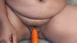 Sruti bhabi fucking with carrot and put oils in her pussy and rubbing her ass