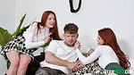 Katy Rose & Sirena Milano – Two Redhead Babes Share Big Dick