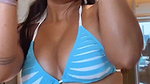 SLUTTY SOFIA ANSARI BODY SEDUCTION IN BLUE BIKINI PART 1