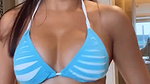 SLUTTY SOFIA ANSARI BODY SEDUCTION IN BLUE BIKINI PART 1