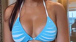 SLUTTY SOFIA ANSARI BODY SEDUCTION IN BLUE BIKINI PART 1