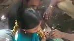 Desi Aunty Nipple Squeeze by Two Guys at Roadside Hut