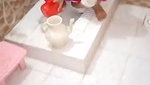 Desi sexy aunty pee after fucking