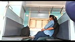 Desi cute collage girl enjoying in train
