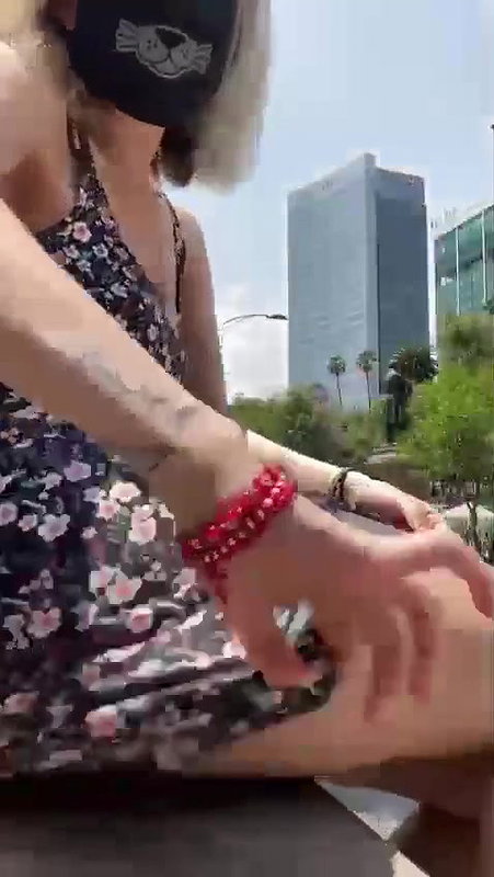 Panty Removing on Street in Tango Live Show