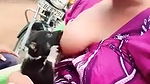 Puppy sucking milk from a desi wife’s boobs directly tiktok
