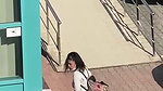 Naughty Young Babe Getting Horny in University & Stated Rubbing her Pussy