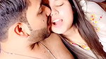 Cute young girl Smooching BF and showing her Big Boobs