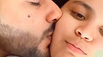 Cute young girl Smooching BF and showing her Big Boobs