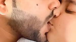 Cute young girl Smooching BF and showing her Big Boobs
