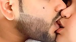Cute young girl Smooching BF and showing her Big Boobs
