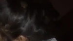 Cute girl blowing