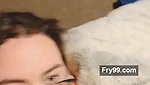 Amazing Babe Gets Cum All Over Her Face