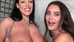Angela White, Lana Rhoades – Almost Caught! Bathroom In The Lesbians
