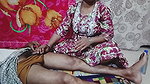 Desi Bhabhi went to persuade her brother-in-law by massaging oil and started shaking his cock