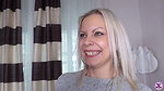 Blonde babe Julia Parker gags on cock