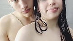 Beautiful Girl With Amazing Tits Enjoys With Lover In Shower
