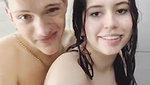 Beautiful Girl With Amazing Tits Enjoys With Lover In Shower