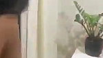 Black girl cleaning her house