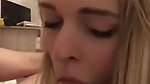 blonde girlfriend sucking