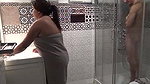 chubby aunty and unkle enjoying in shower full show