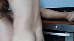 Cuck sucking moment at kitchen