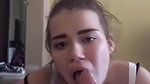 Cute Babe Giving Blowjob To Lover With Her Friend Moving Behind