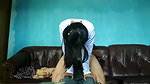 Cute girl fuckimg on sofa