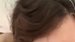 Cute girl gets cum on her face