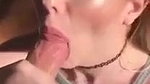 Cute girl slomo blowjob