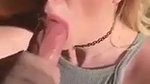 Cute girl slomo blowjob