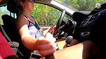 Horny couple car fun video unseen