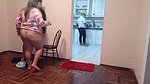 Husband busy in preparing coffee wife sucking driver cock