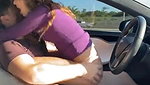 Lovers Fucking On Car While On Driving