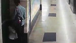 Metro station blowjob young couple