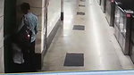 Metro station blowjob young couple