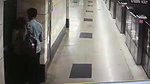 Metro station blowjob young couple
