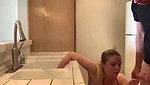 mom and boy in kitchen