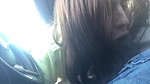 She gags on black cock while sucking him in the car and tastes the cum