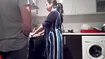 son fucking his mom in kitchen