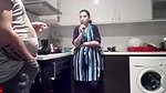 son fucking his mom in kitchen