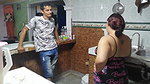 Swallow aunty milk and enjoying fun
