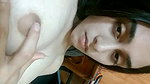 Desi girl playing with her boobs