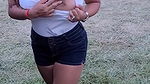 County fair parking lot flashing Indian titties