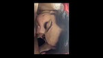 Superhot Huge boob wife footjob and amazing sucking
