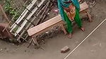 Cute Young Girl Fingaring Public Place Watching Video