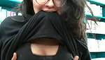 Desi girl showing boobs for her boyfriend