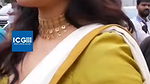 Shruti Ramachandran sexy cleavage in Grenn costume