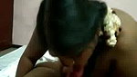 Aunty Placing Condom and Mouth Work tto Lover