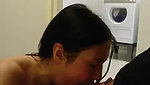 Asian Sucking Laundry Supervisor at Work